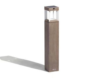 TECKA50/51 - Solar Powered teak bollard light by Les Jardins® - view 2